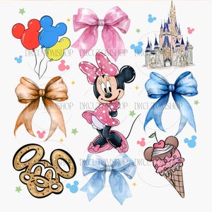 Pink Mouse Coquette Bow PNG, Family Trip Png, Family Vacation Shirt, Magical Kingdom Png, Digital Download