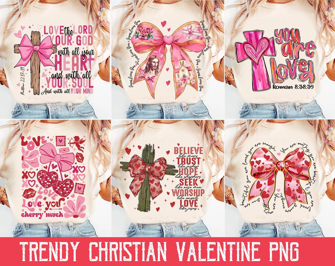 Valentine Bundle PNG, Valentine Coquette Bow Png, Valentines Day Png ...