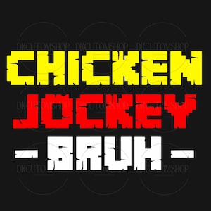 Chicken Game Bruh PNG, Game Character Png, Boy Funny Shirt Png, Gamer Chicken Png, Funny Riding Chicken Png, Cute Gaming Png