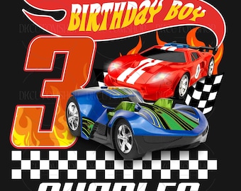 Personalized Lightning Car Birthday Boy PNG, Lightning Cars Checkered Png, Custom Birthday Family Png, Lightning Cars Png, Gift For Kids