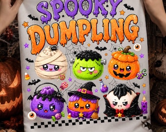 Spooky Dumpling PNG,  Dumpling Friends Png, Spooky Dumplings Png, Kawaii Halloween Png, Cute Halloween Dumpling Png, Digital Download