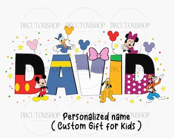 Nombre personalizado Ratón y amigos PNG, Nombre personalizado Viaje familiar, Viaje familiar PNG, Vacaciones familiares PNG, Nombre personalizado para camiseta