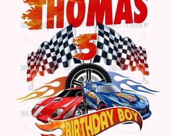 Personalized Lightning Car Birthday Boy PNG, Lightning Cars Birthday Png, Custom Birthday Family Png, Lightning Cars Png, Gift For Kids