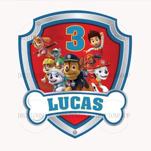 Personalized Birthday PNG, Custom Cartoon Birthday Png, Family Dog Png, Dog Mommy Png, Dog Dad Brother, Gift For Kids