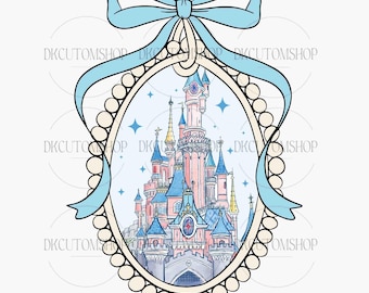 Magical Castle Bow Png, Family Trip 2025 Png, Family Vacation Png, Magical Kingdom Png, Family Vacation Png, Princess Castle Png
