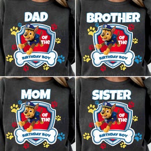 Bundle Birthday Boy PNG, Family Dog Png, Family Matching Shirts, Mother&#39;s Day, Dog Mommy Png, Dog Dad Brother, Birthday Gift For Boy