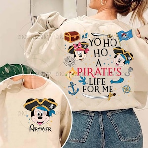 Custom Yo Ho Yo Ho Pirate&#39;s Life For Me Png, Mouse Pirate Png, Cruise Trip Png, Family Trip Png, Vacay Mode Png, Pirate&#39;s Life For Me Png