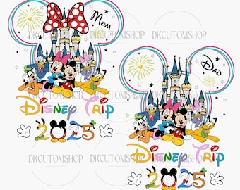 Bundle Family Trip 2025 PNG, Mouse And Friends Png, Family Trip Png, Mouse Vacation Png, Magical Kingdom Png, Vacay Mode Png, Png File