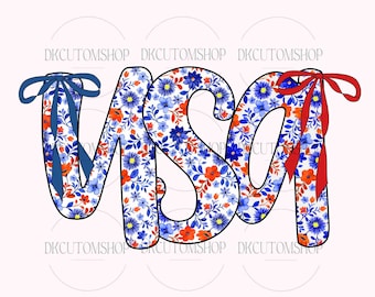 Coqueta floral de EE. UU., PNG, América retro, PNG del 4 de julio, Diseño de sublimación del 4 de julio, América popular, PNG patriótico, Femenino