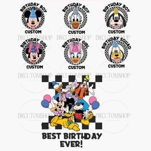 Personalized Name Mouse And Friends PNG, Custom Name Family Trip, Family Trip Png, Family Vacation Png, Custom Name For Shirt