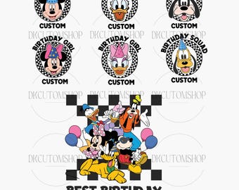 Personalized Name Mouse And Friends PNG, Custom Name Family Trip, Family Trip Png, Family Vacation Png, Custom Name For Shirt