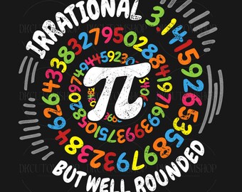 Retro Happy Pi Day PNG, Be Irrational PNG, Math Teachers, 3.14 Day Png, Pi Day PNG, Math Lover, Pi Day Irrational, Digital Download