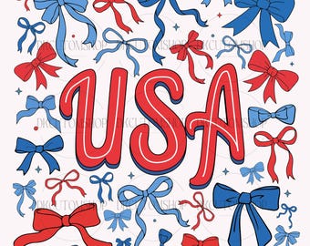 Kokietka 4 lipca Png, 1776 Bow American Flag Png, USA Png, Retro 4 lipca Png, Kokietka Łuk Png, Modny Lato 4 lipca Png
