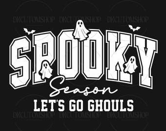 Spooky Season PNG, Halloween Png, Let's Go Ghouls Png, Spooky vibes Png, Retro Halloween Png, Sublimation Design