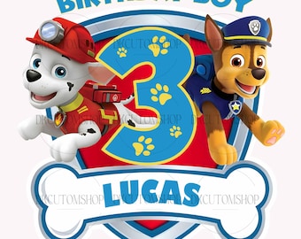 Personalized Birthday Boy PNG, Custom Cartoon Birthday Boy Png, Dog Birthday Boy, Family Dog Png, Family Birthday Design, Gift For Kids