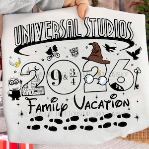 ユニバーサルスタジオ2026 PNG、家族旅行PNG、ユニバーサルスタジオ旅行PNG、ユニバーサル2025 PNG、昇華デザイン、デジタルダウンロード