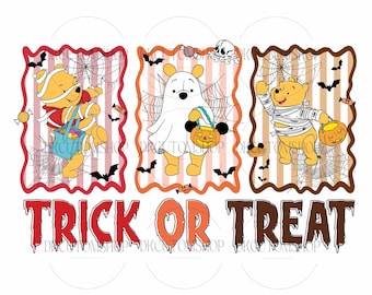 Retro Halloween PNG, Trick Or Treat Png, Halloween Ghost Png, Spooky Vibes Png, Fall Png Design, Halloween Shirt Png, Sublimation Design