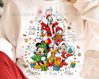Muis en vrienden Kerst PNG, Familiereis 2026 PNG, Kerstboom PNG, Kerstfamilie PNG, Feestdagen PNG, Sublimatieontwerp