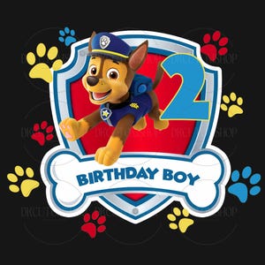 Personalized Birthday Boy PNG, Custom Cartoon Birthday Boy Png, Dog Birthday Boy, Family Dog Png, Gift For Kids, Family Birthday Design