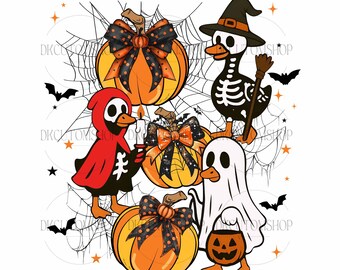 Boo Ghost Goose Png, Halloween Goose Png, Pumpkin Png, Skeleton Goose Png, Halloween Sublimation Design, Pumpkin Goose Shirt Png