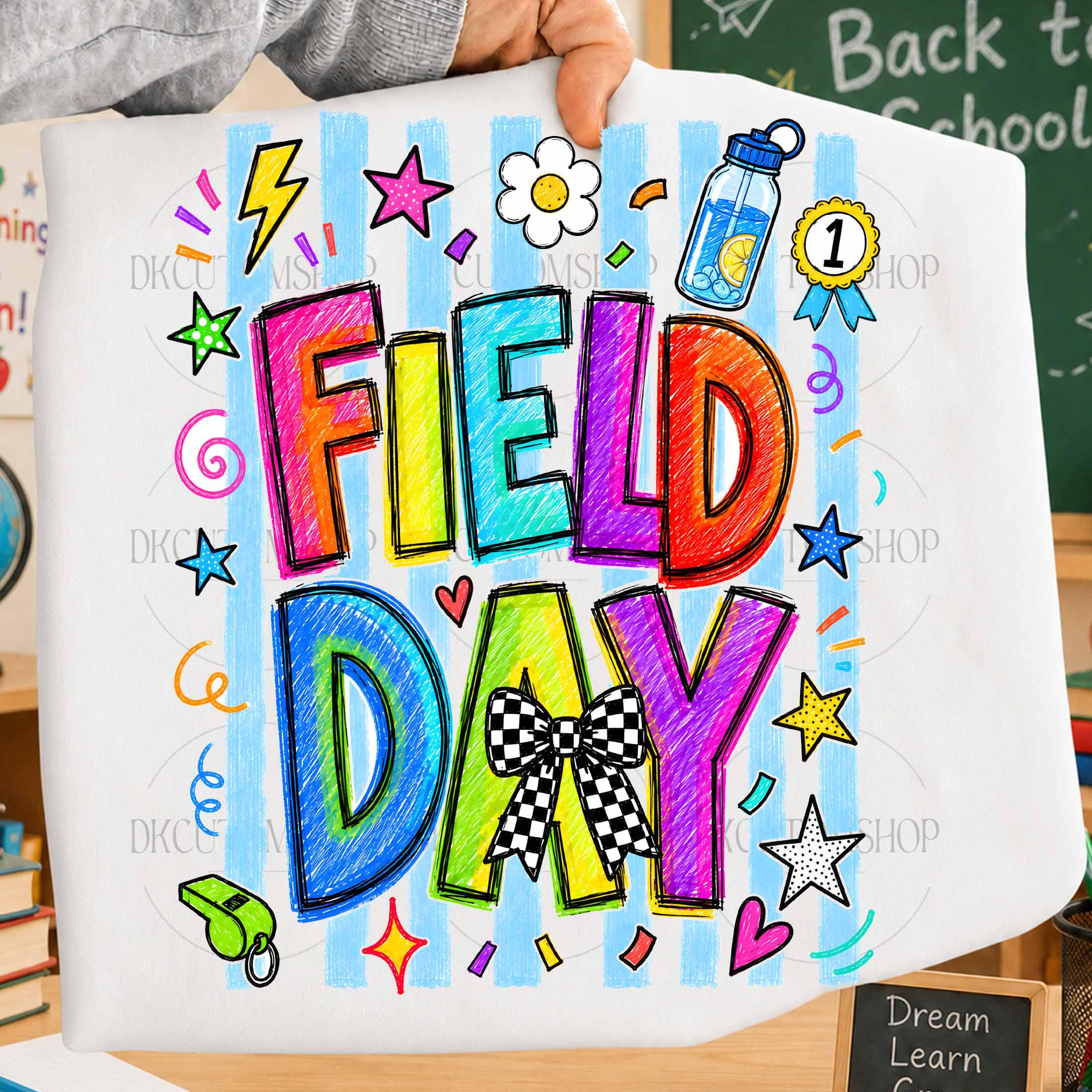 Field Day PNG, Striped Field Day Png, Teacher Field Day Png, Colorful ...