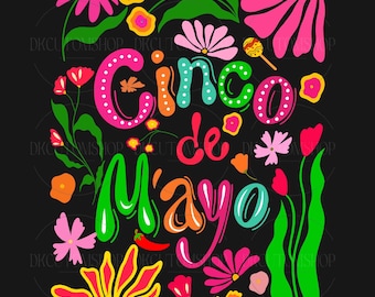 Boho Floral Cinco De Mayo Png, Cinco De Mayo Png, Mexican Png, Tequila Png, Cinco De Mayo Design, Margarita Sublimation Design, Fiesta Png