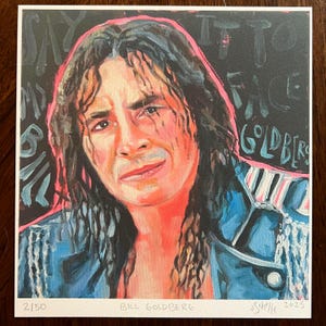Hitman Bret Hart 8x8in Art Print