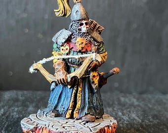 Sciborminiatures Undead Bowman Captain 33 mm heroic fantasy. Added bowstring. Painted with acrylics.