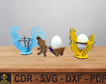 Easter Egg Cart, Laser Cut Wooden Egg Holder, Laser Cut Egg Caddy, Laser Cut Wooden Decorative Easter Egg Rack, Wooden Party Favors