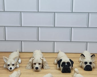 Flexi Fidget pour chien imprimé en 3D - Set #2 | 7 variétés adorables | Dog Fidget flexible | Cadeau de collection pour amoureux des animaux de compagnie de 5 po.