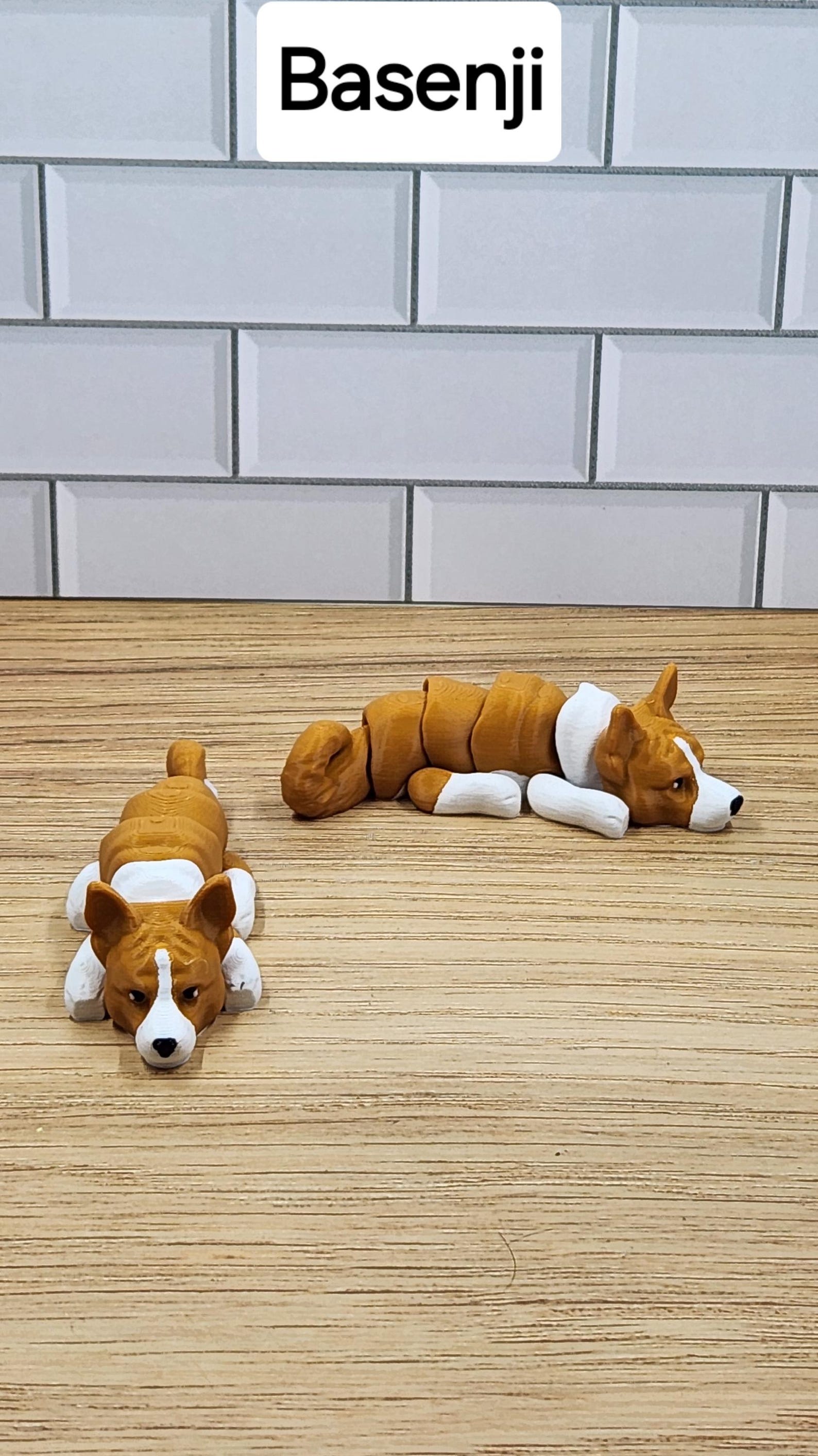 Articulated 3D Printed Dog Flexi Fidget - Set #5 | 8 Adorable Varieties ...