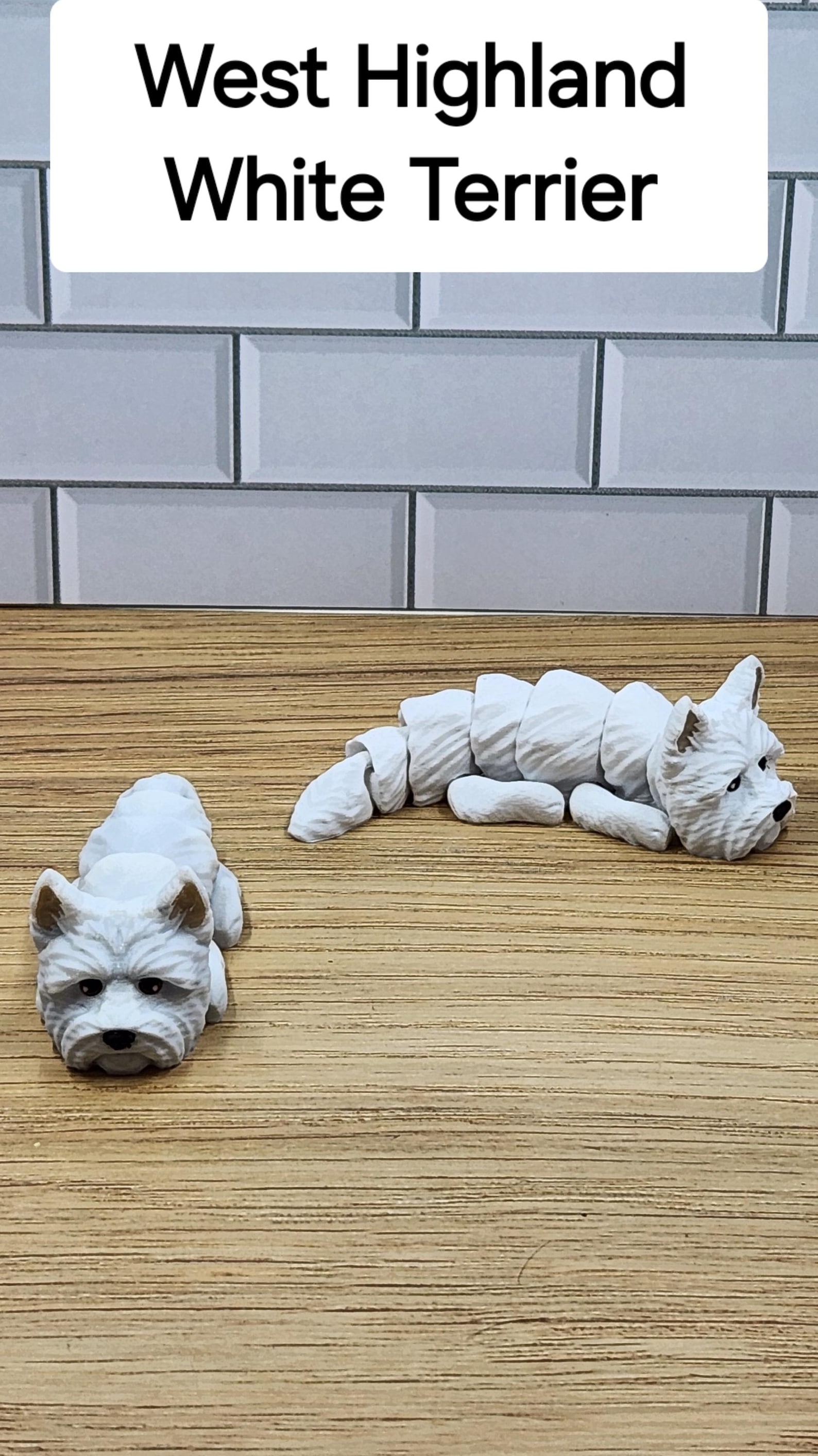 Articulated 3D Printed Dog Flexi Fidget - Set #1 | 7 Adorable Varieties ...