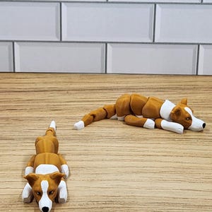 Articulated 3D Printed Dog Flexi Fidget - Set #5 | 8 Adorable Varieties ...