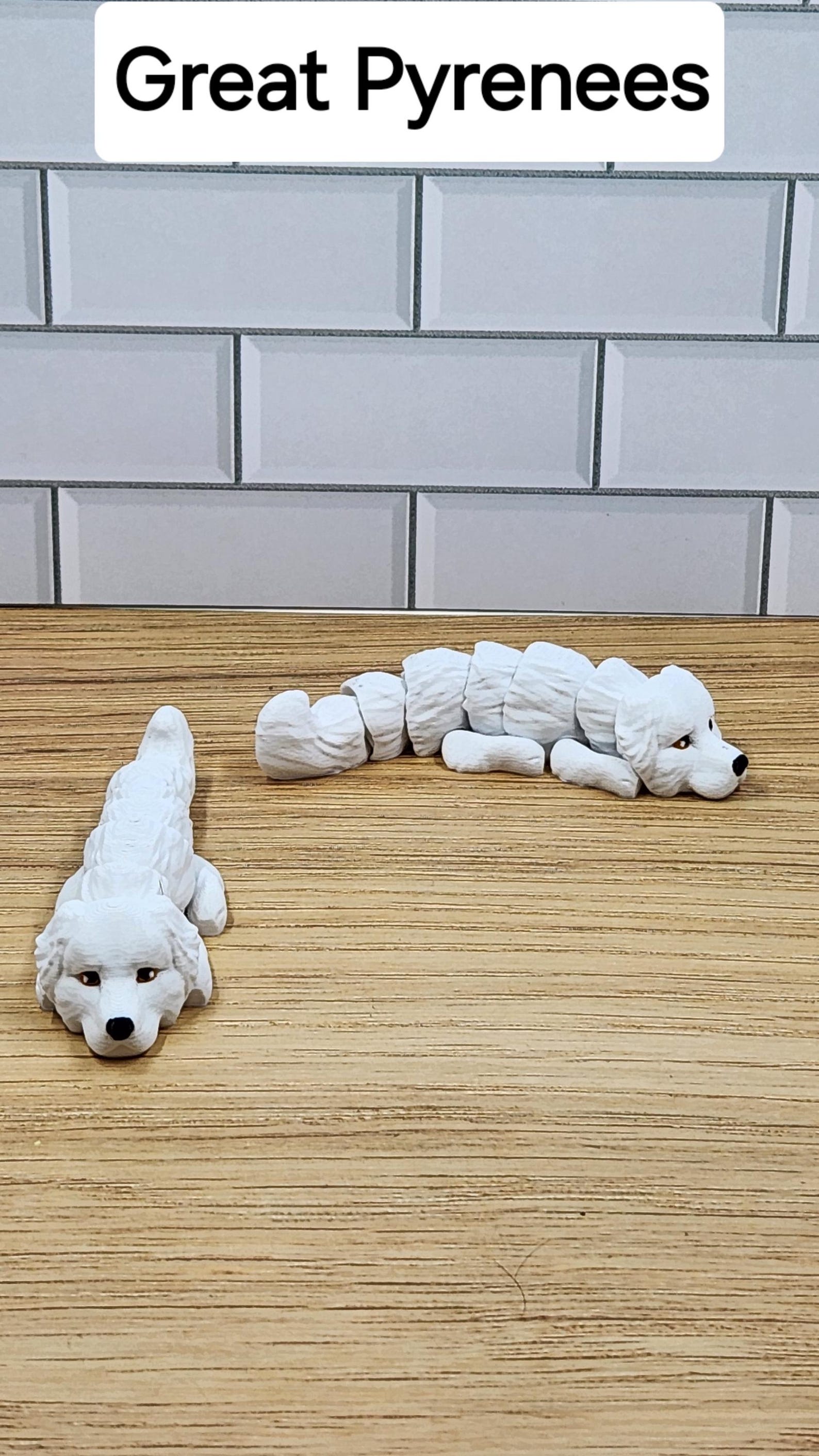 Articulated 3D Printed Dog Flexi Fidget - Set #1 | 7 Adorable Varieties ...