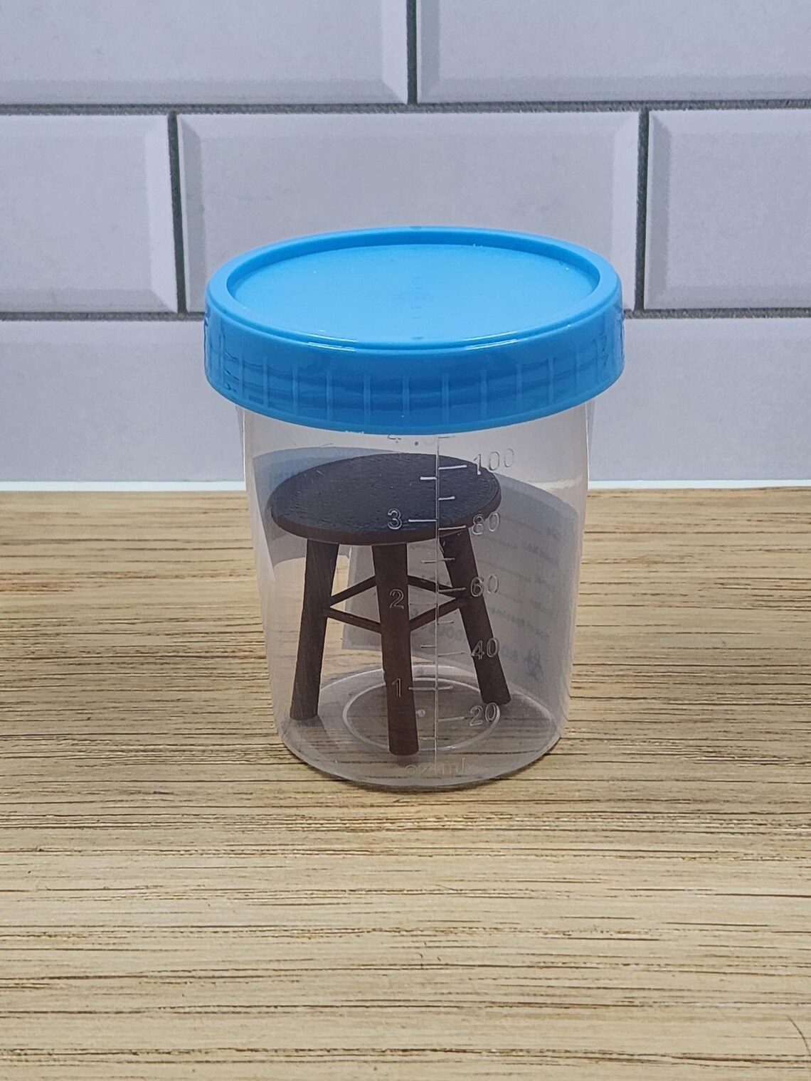 Stool Sample Humor Stool Sample Gag Gift – Miniature 3D Printed Stool in Specimen ...
