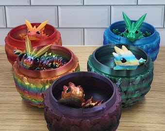Mystery Dragon Egg with Surprise Hatchling | Fantasy Collectible Gift | Unique Gift for Dragon Lovers | 30+ Color Variations