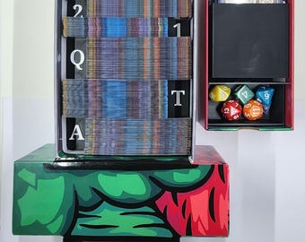 Inserto personalizado para el juego de cartas Fool's Blade y la expansión Screaming Forest / Contiene cartas en fundas / Configuración organizada