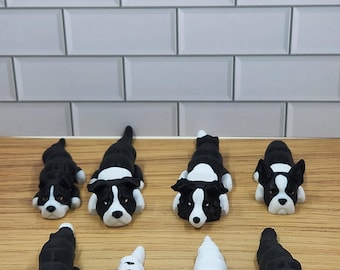Flexi Fidget pour chien imprimé en 3D - Set #7 | 8 variétés adorables | Dog Fidget flexible | Cadeau de collection pour amoureux des animaux de compagnie de 5 po.