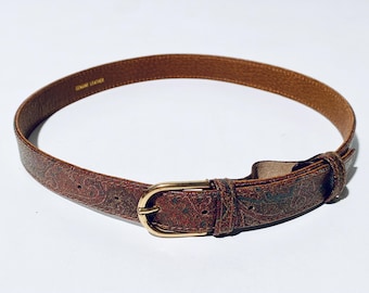 Auth Etro leather belt Etro | Accessories | Authentic Etro Woven Brown Leather Belt  main image 3