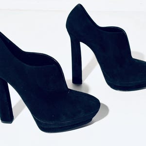Bottega Veneta Suede Platform High heels Black 39.5