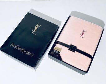 vintage YSL big mut blanket クリーニング済 Vintage 60's Mid Century YVES SAINT LAURENT WOOL BLANKET Atomic