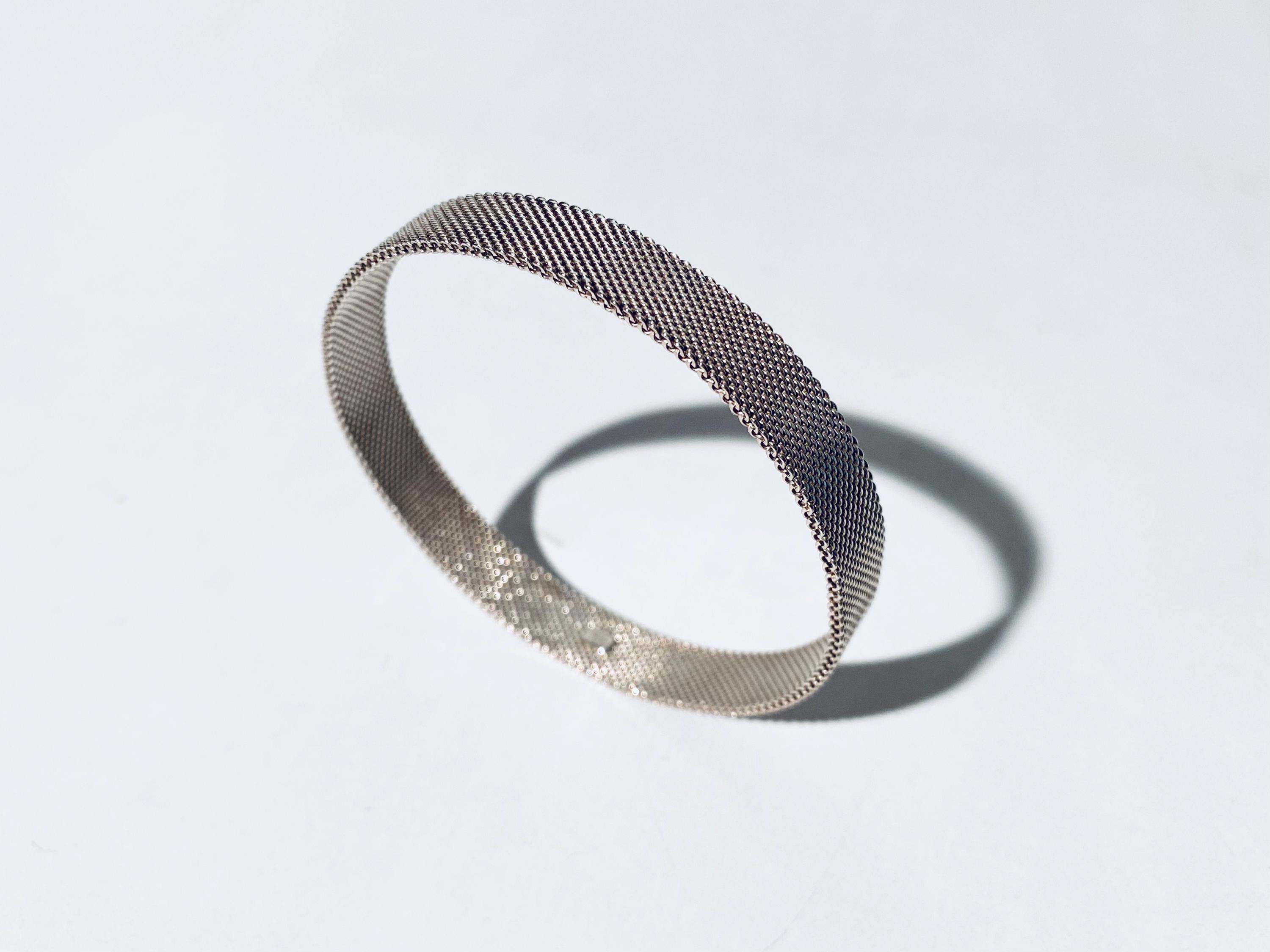 Tiffany ヴィンテージメッシュバングル希少 Tiffany & Co. - Tiffany ヴィンテージメッシュ ブレスレットの