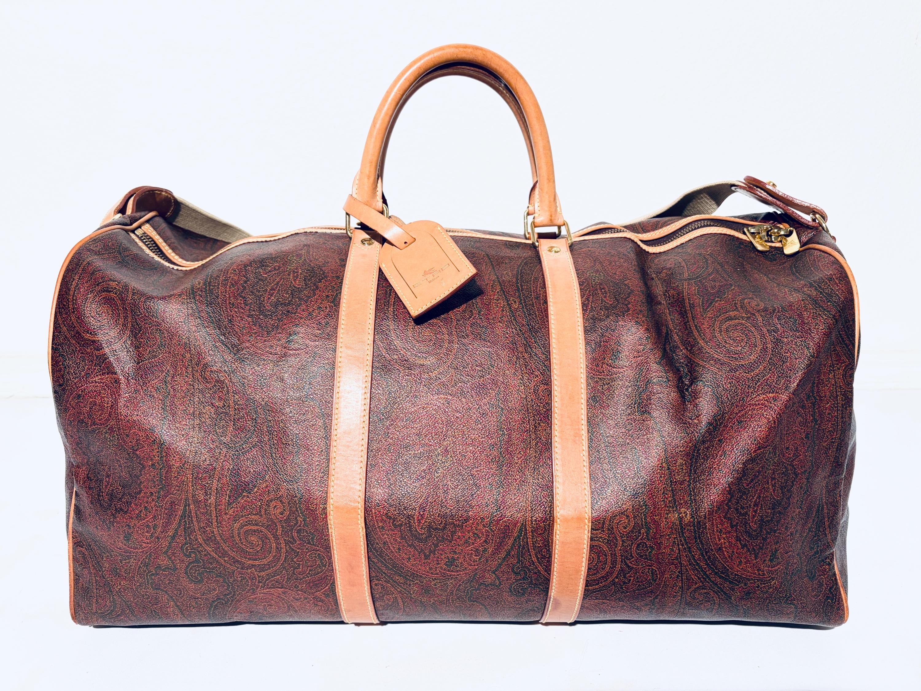 イタリア製 ボストンバッグ ペイズリー柄 PVCレザー ヴィンテージ ビンテージ Vintage etro bag - Etsy 日本
