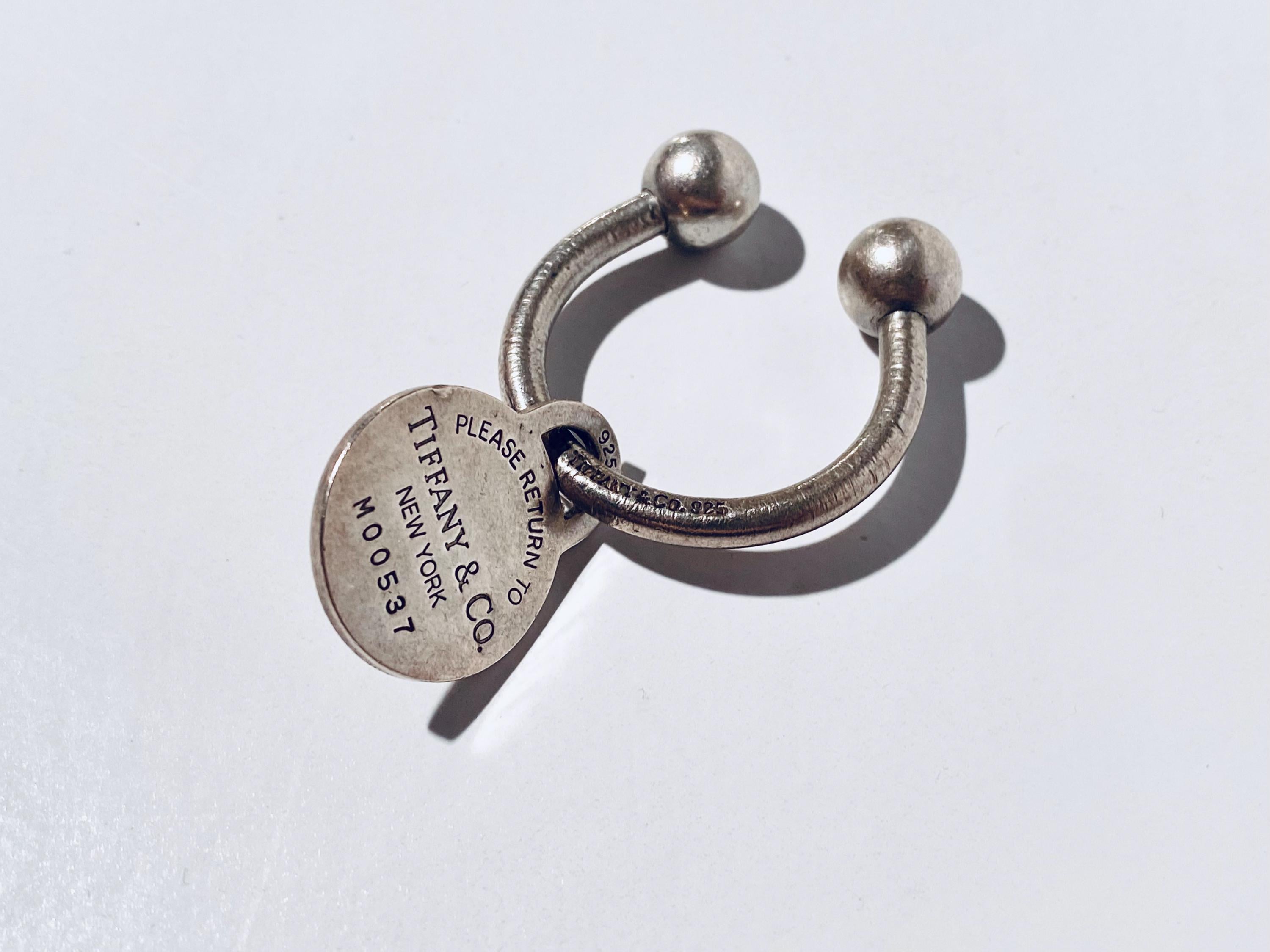 ティファニー　キーリング　2001年　925 ティファニー キーリング 2001 925シルバー ブルリング M00537 ユニ