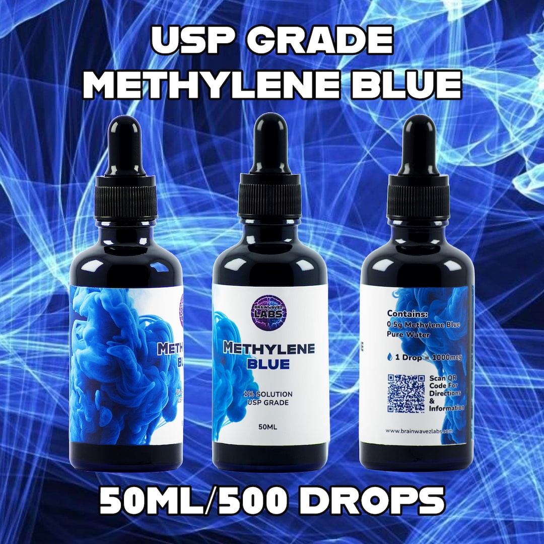 Methylene Blue | USP Grade 1% Solution | 50ML / 0.5g | Ultra High ...