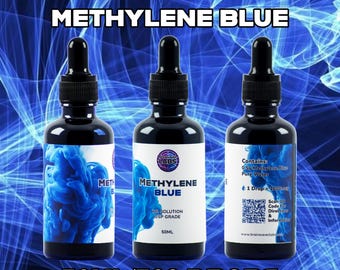 Methylene Blue | USP Grade 1% Solution | 50ML / 0.5g | Ultra High Purity