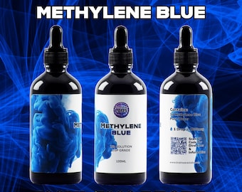 Methylene Blue USP Grade 1% Solution 100ML / 1g Ultra High Purity