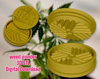 Herb Grinder, 3D Stl File, For 3d Printer, 3 Part, Print and Start Using