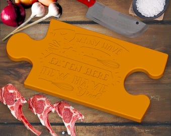 3D STL Cutting Board ,3D Model kitchen Gift, 3D Print Funny Puzzle Cutting Board