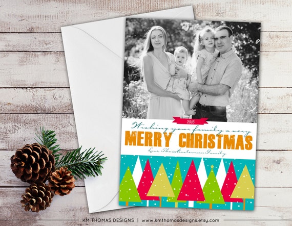 Printable Christmas Photo Card Holiday Photo Card Winter | Etsy